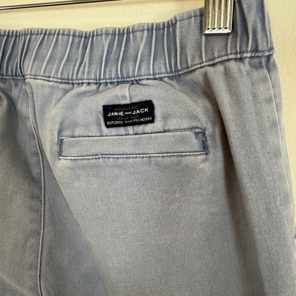 Janie and Jack Chino Jogger Light Blue Elastic Waist Preppy Casual Kids Size 10 - Picture 6 of 12